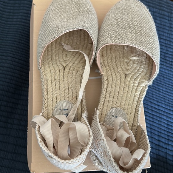 Manebi flat espadrilles-Natural Linen - Picture 2 of 8